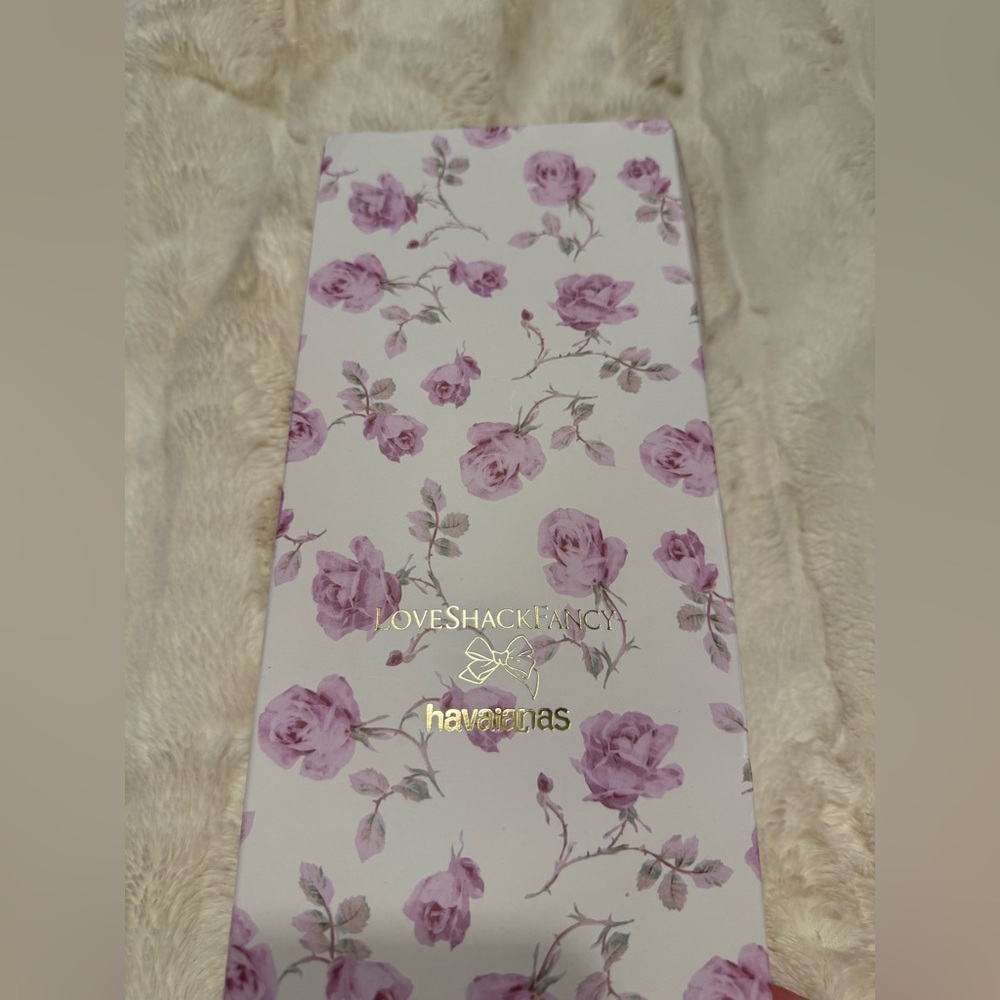 LoveShackFancy Floral Box - Purple and Gold